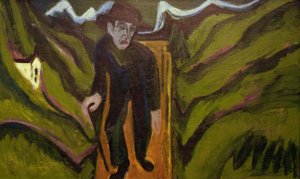 De wandelaar door Ernst Ludwig Kirchner